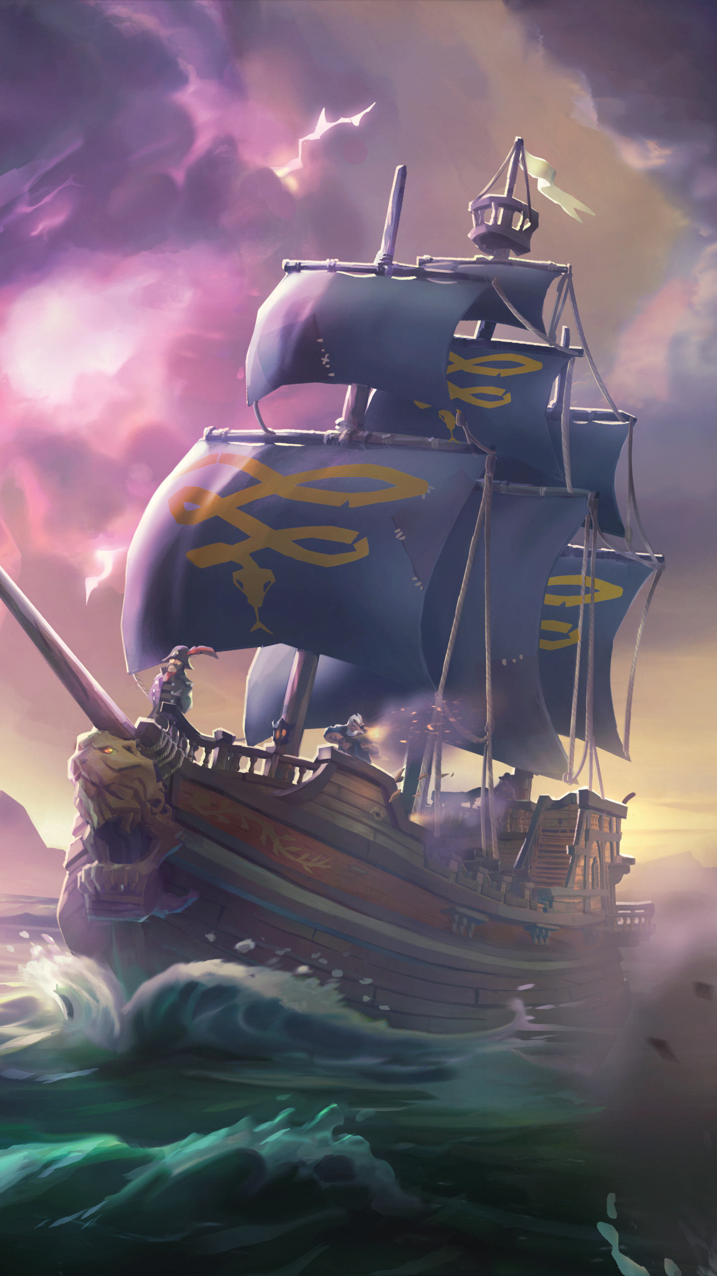 Handy-Wallpaper Pirat, Computerspiele, Piratenschiff, Sea Of Thieves kostenlos herunterladen.
