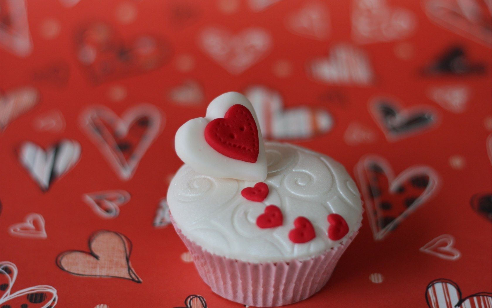 hearts, love, food, dessert, valentine's day, red HD wallpaper
