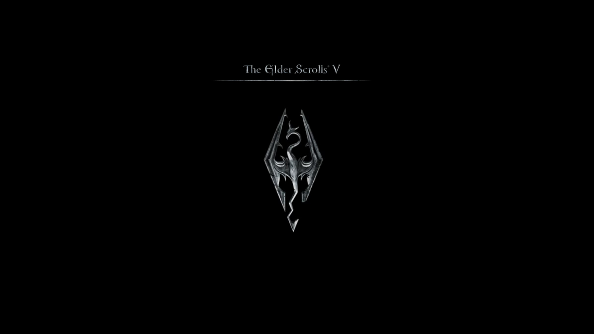Baixar papel de parede para celular de The Elder Scrolls V: Skyrim, Os Pergaminhos Anciões, Logotipo, Videogame gratuito.