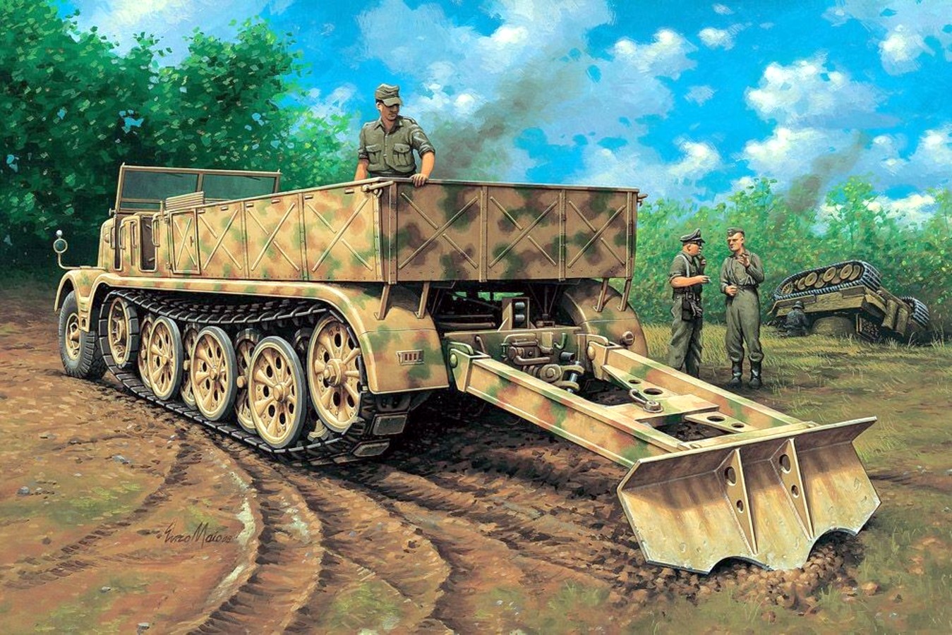 military, half track, armored fighting vehicle 1080p