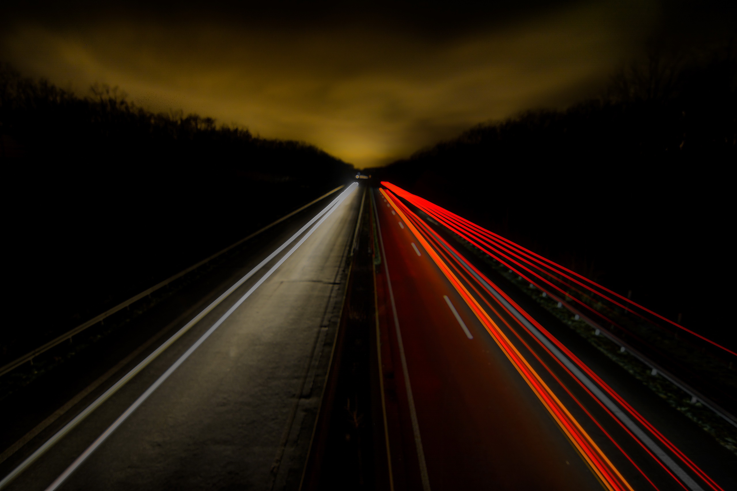 Free download wallpaper Night, Light, Road, Photography, Time Lapse on your PC desktop