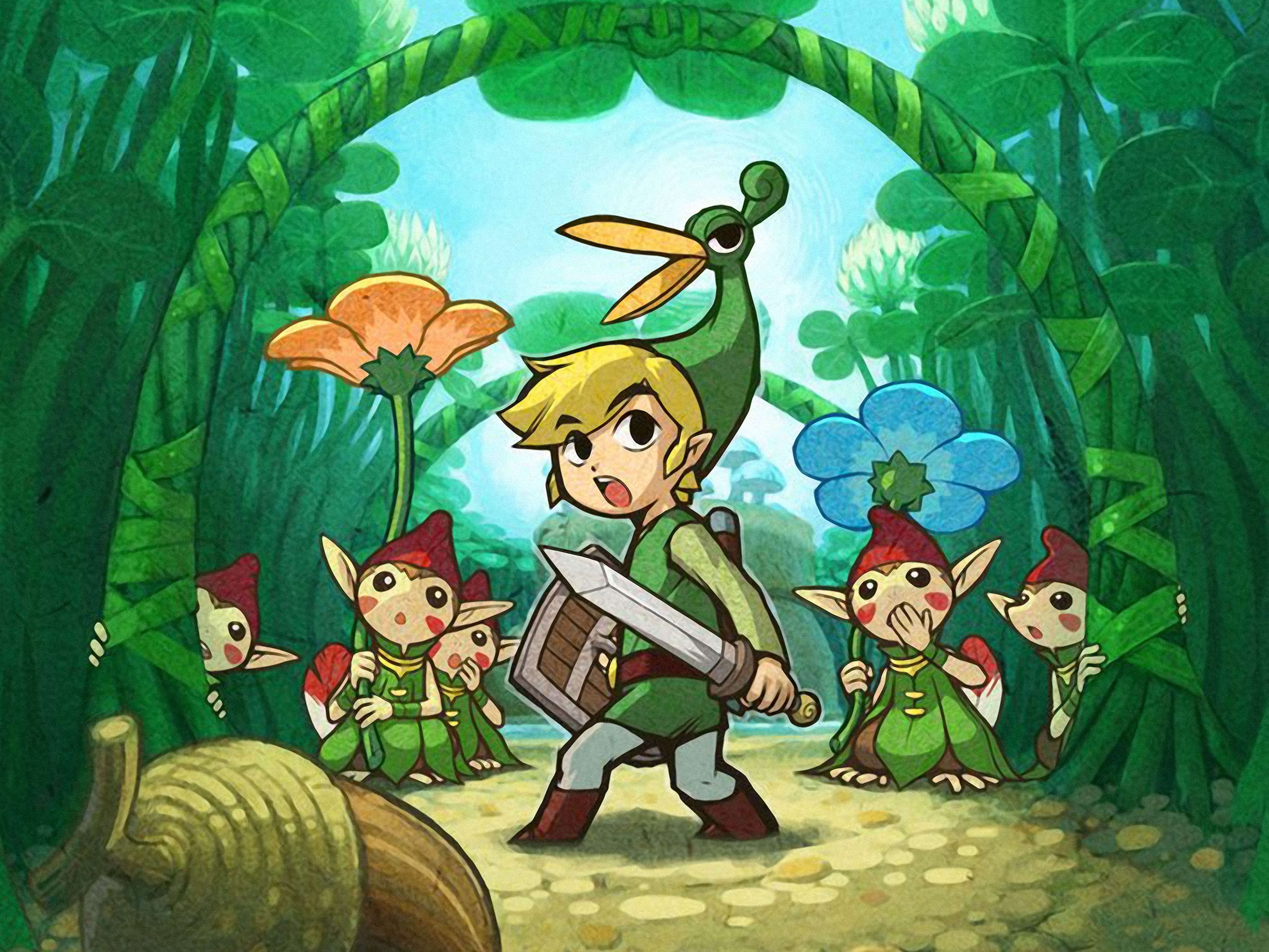 Популярні заставки і фони The Legend Of Zelda: The Minish Cap на комп'ютер