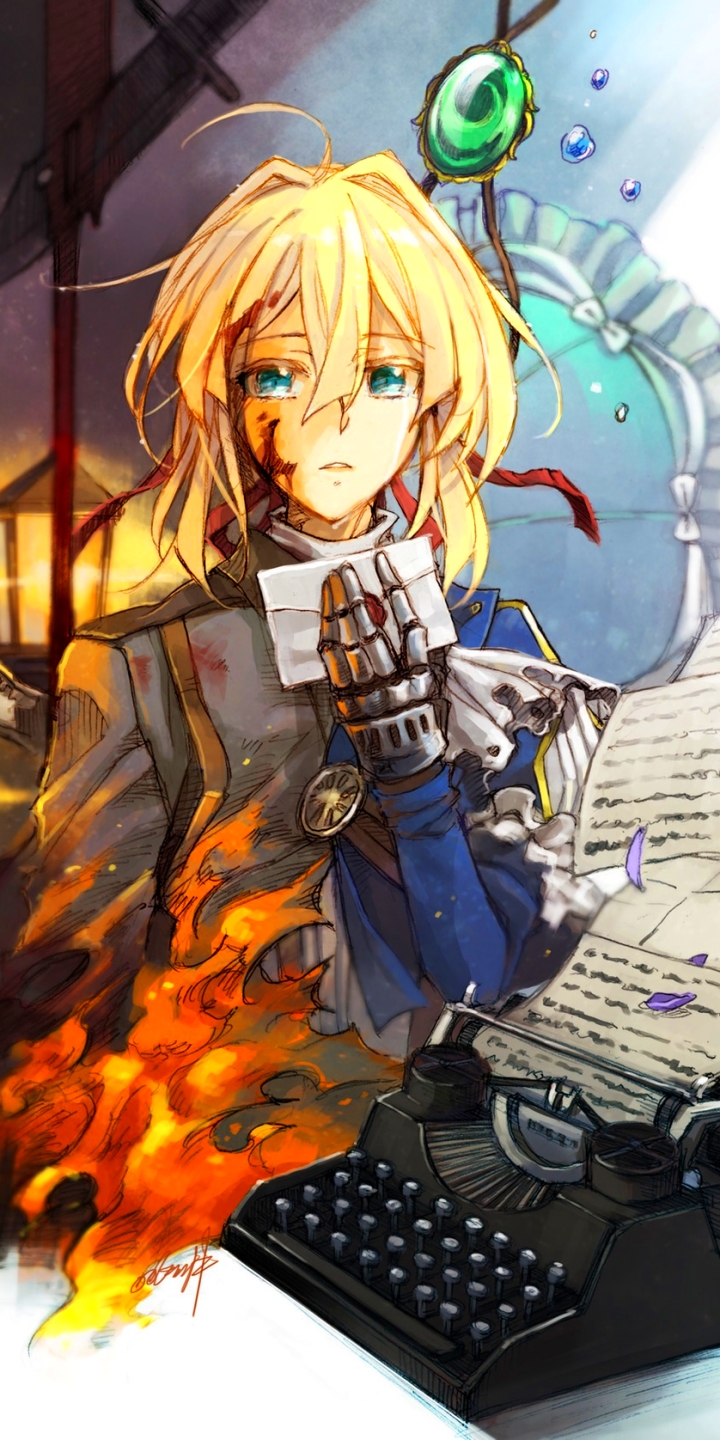 Handy-Wallpaper Animes, Violet Evergarden (Charakter), Violet Evergarden kostenlos herunterladen.