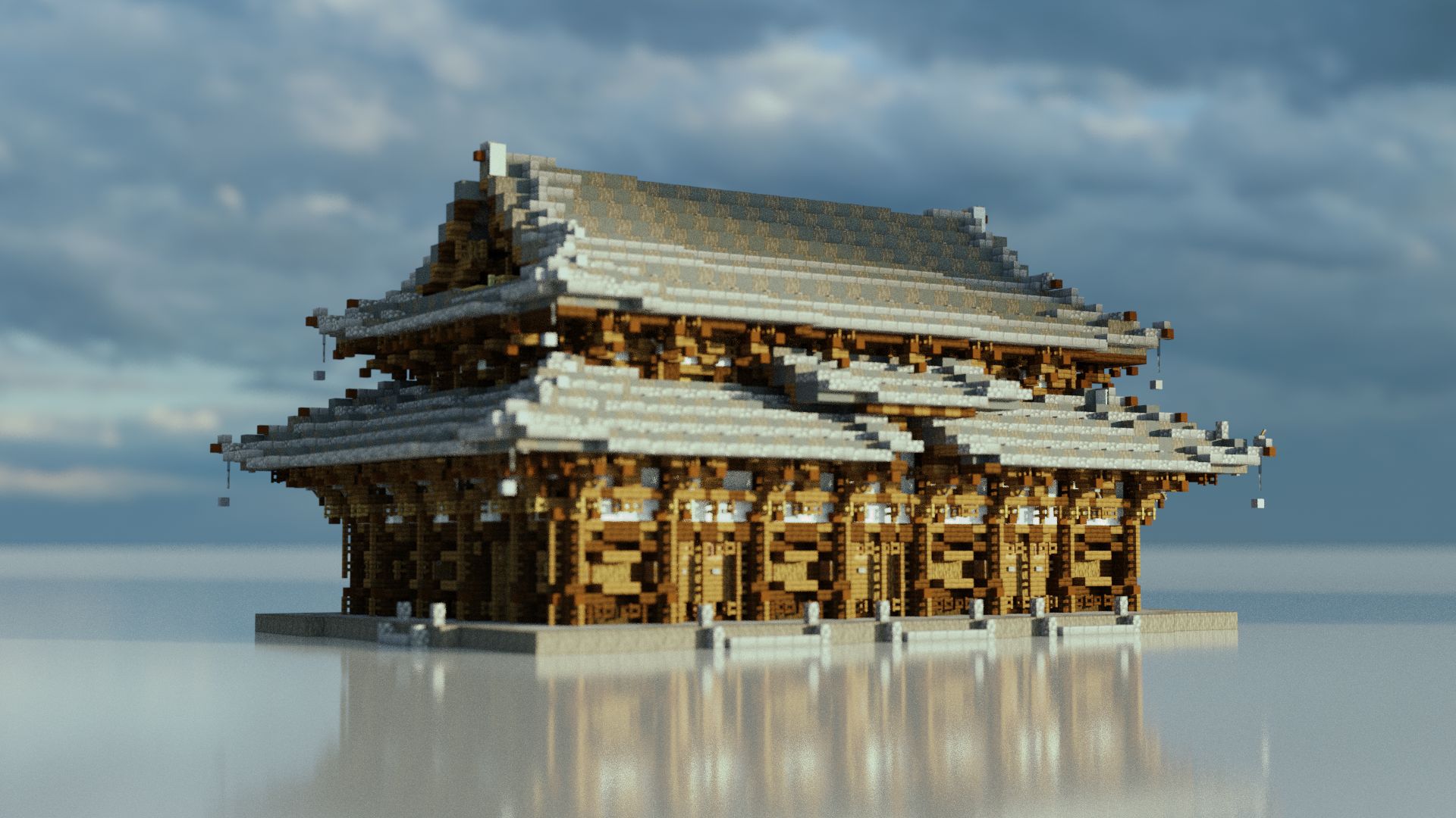 1020994 descargar fondo de pantalla videojuego, minecraft, budista, japón, templo, de madera: protectores de pantalla e imágenes gratis