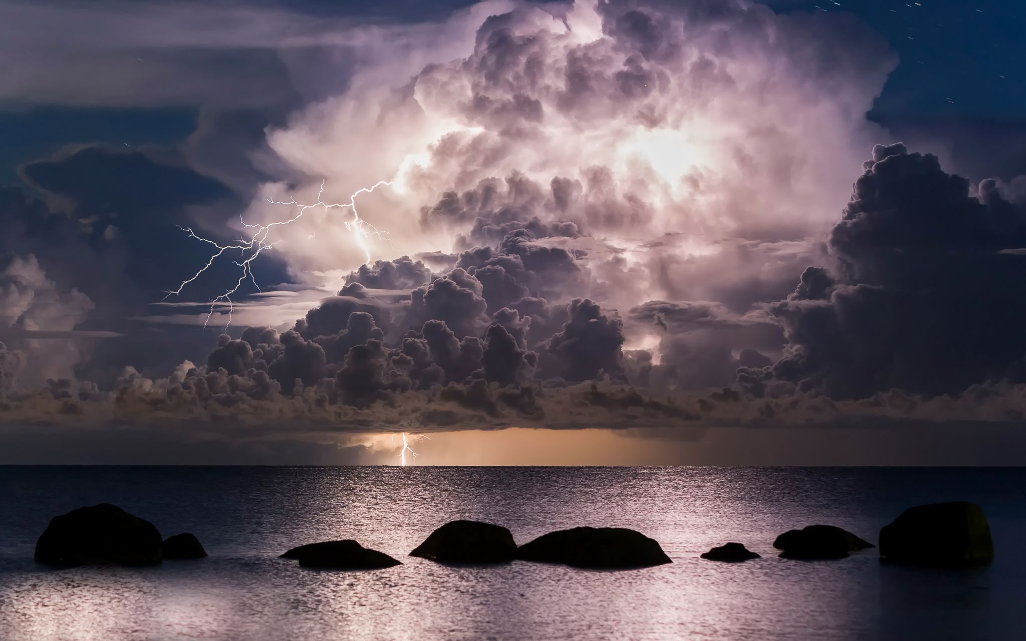 Laden Sie das Blitz, Horizont, Sturm, Wolke, Himmel, Erde/natur-Bild kostenlos auf Ihren PC-Desktop herunter
