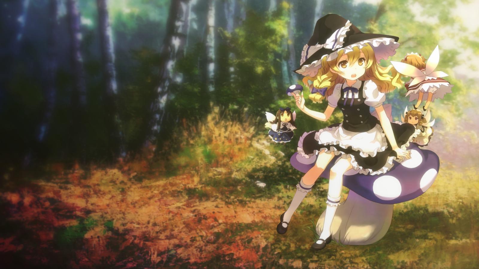 Téléchargez gratuitement l'image Animé, Touhou, Marisa Kirisame sur le bureau de votre PC