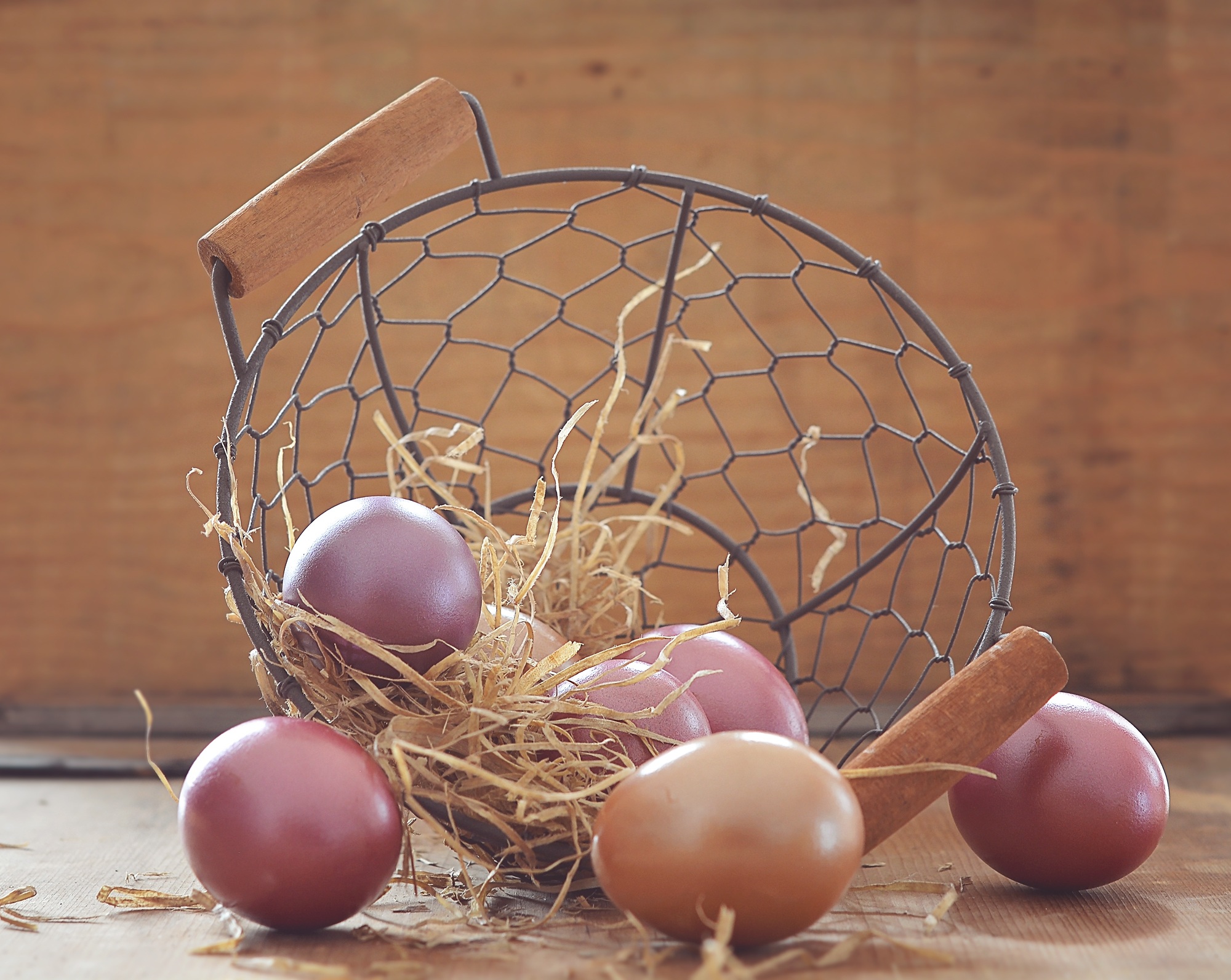 holidays, eggs, basket, easter eggs