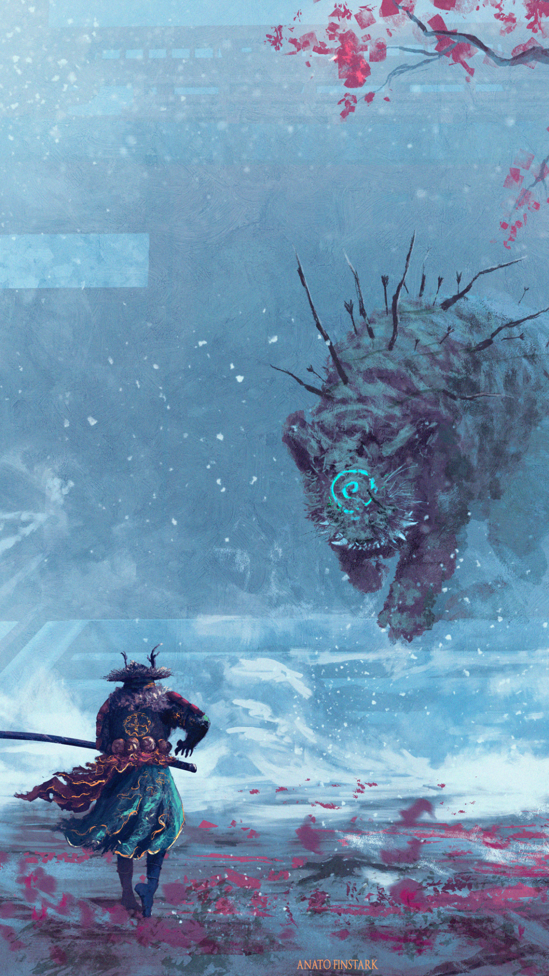 Download mobile wallpaper Fantasy, Warrior, Samurai, Oriental for free.