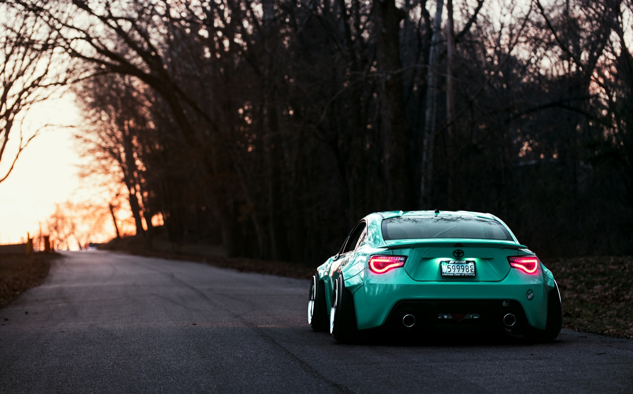 cars, back view, toyota, evening, rear view, gt86