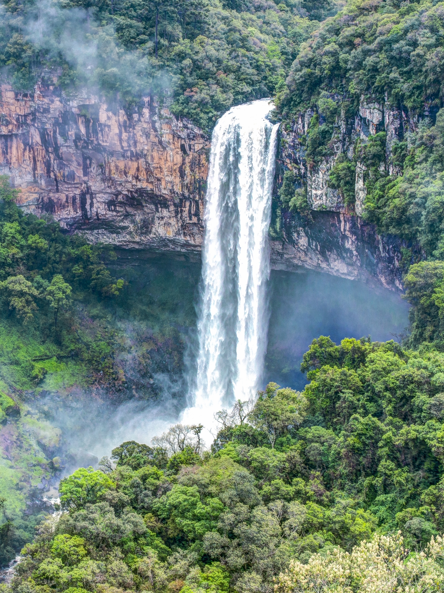 Free download wallpaper Waterfalls, Waterfall, Forest, Earth, Rainforest on your PC desktop