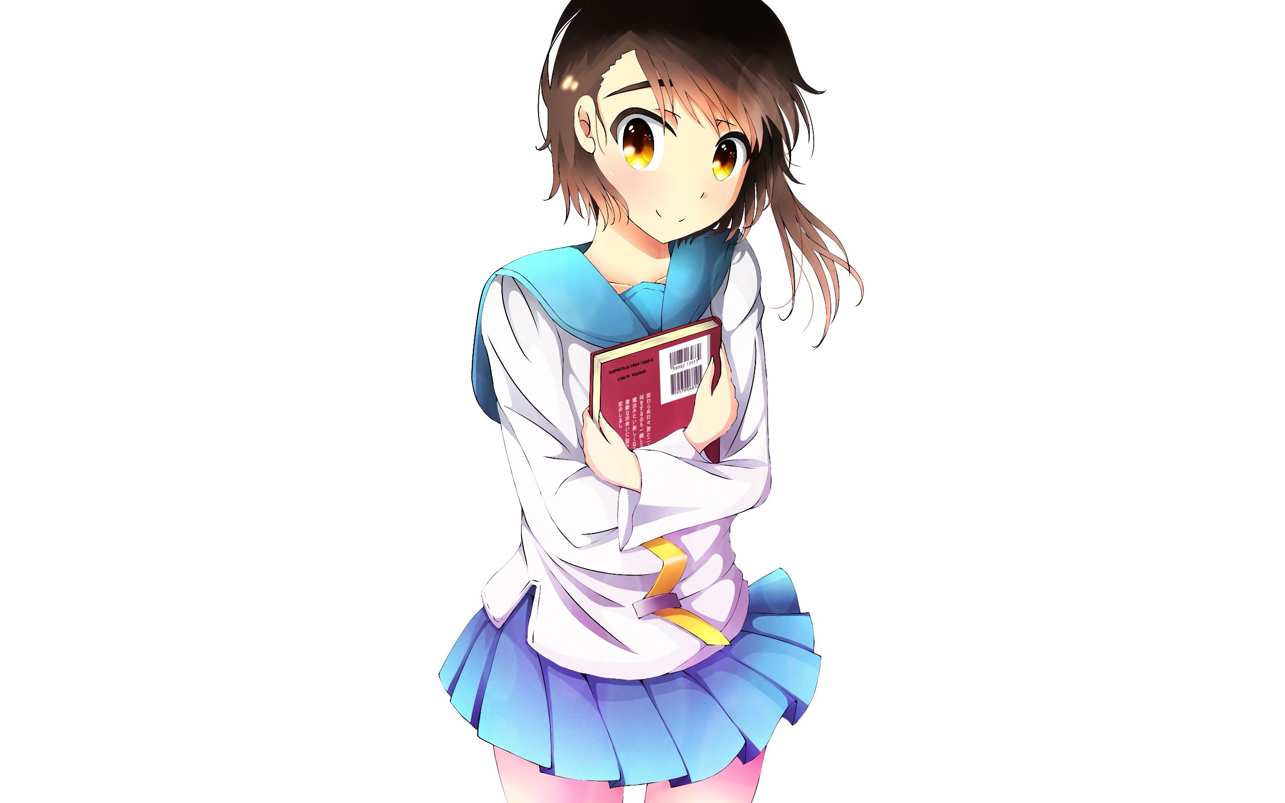 Download mobile wallpaper Anime, Skirt, School Uniform, Brown Eyes, Brown Hair, Short Hair, Kosaki Onodera, Nisekoi for free.