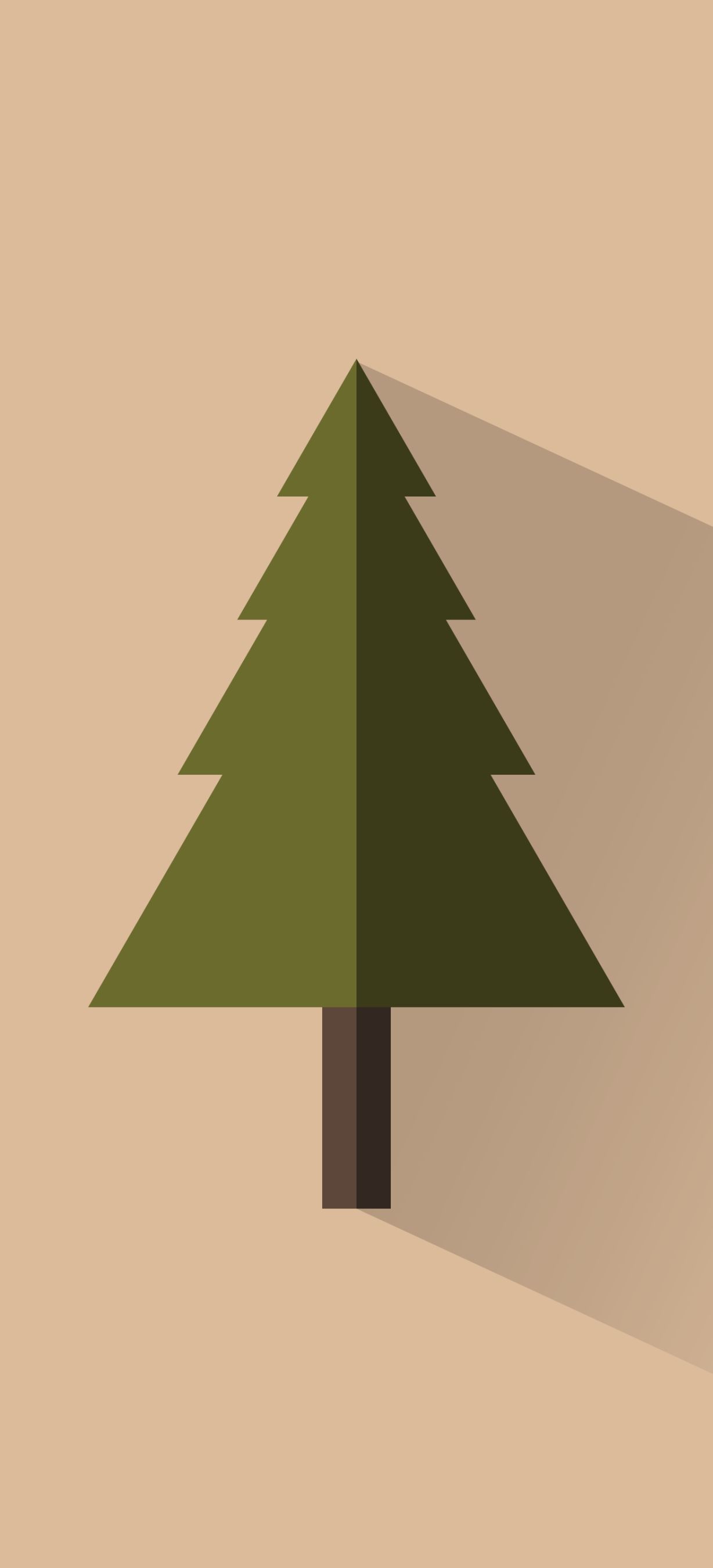 Download mobile wallpaper Tree, Artistic, Minimalist for free.