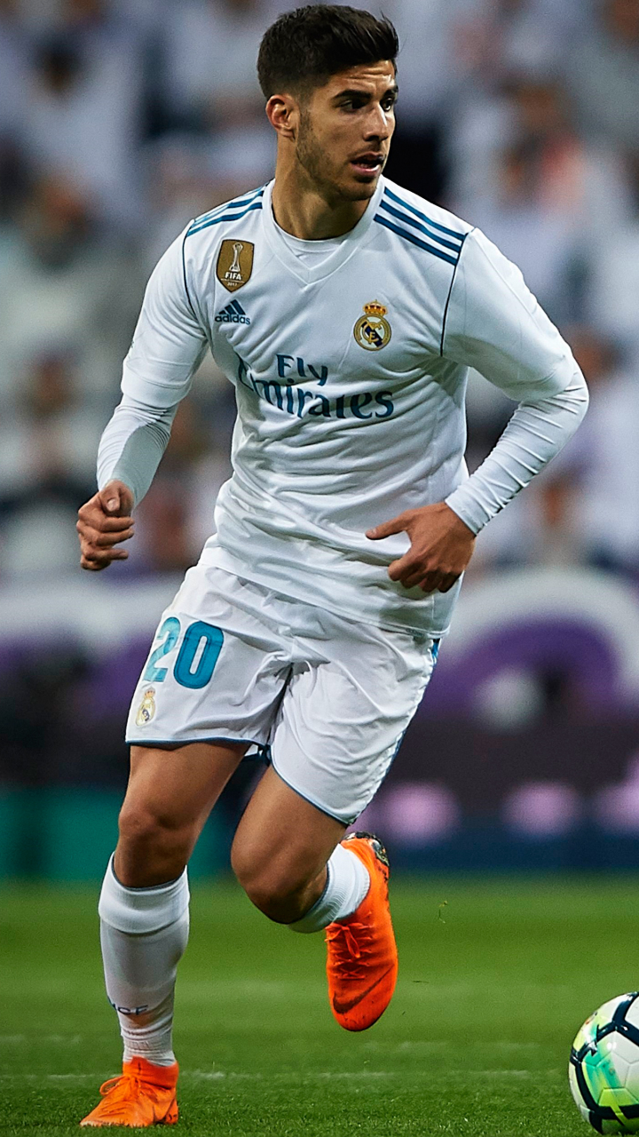 Download mobile wallpaper Sports, Soccer, Spanish, Real Madrid C F, Marco Asensio for free.