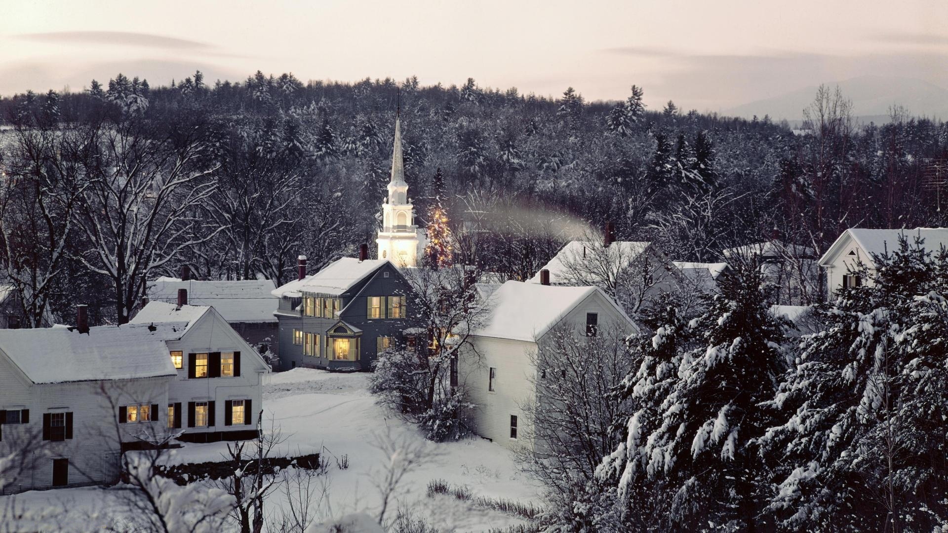 Download mobile wallpaper Churches, Church, Religious, Winter for free.