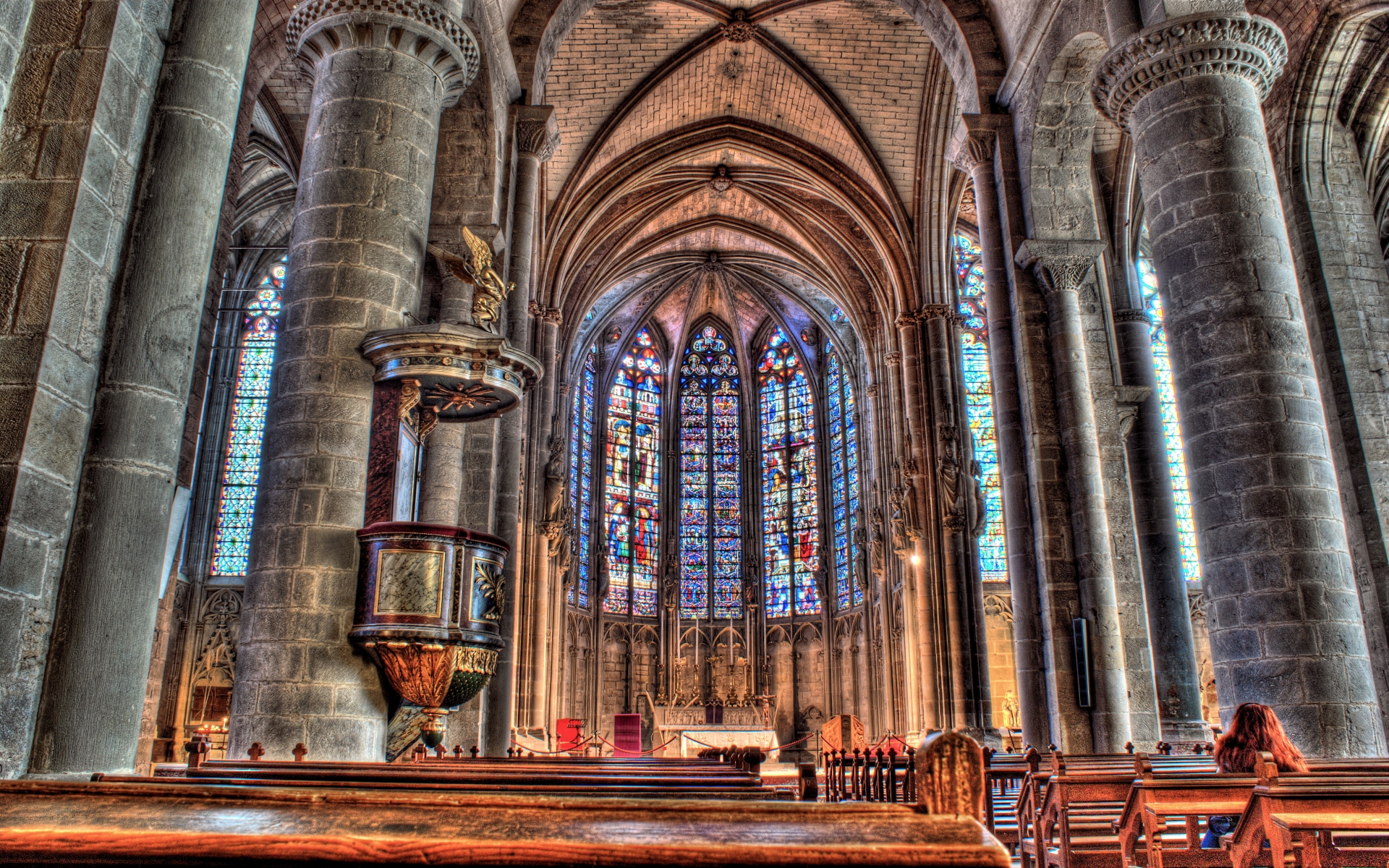 338866 baixar imagens religioso, basílica de st nazaire e st celse carcassonne - papéis de parede e protetores de tela gratuitamente