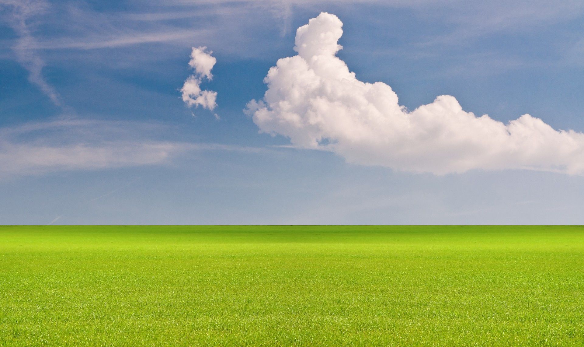 Download mobile wallpaper Landscape, Grass, Sky, Horizon, Earth, Field, Cloud for free.