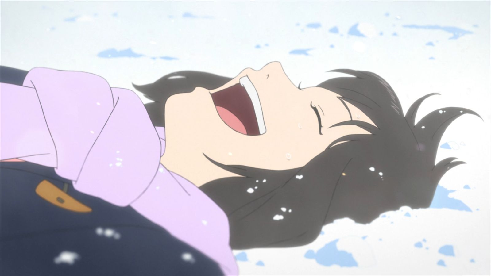 Free download wallpaper Anime, Snow, Smile, Wolf Children on your PC desktop