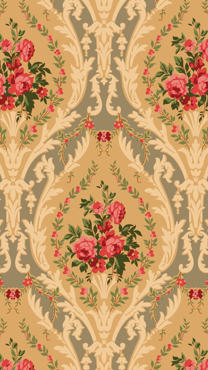 Download mobile wallpaper Abstract, Flower, Pattern, Design, Victorian for free.