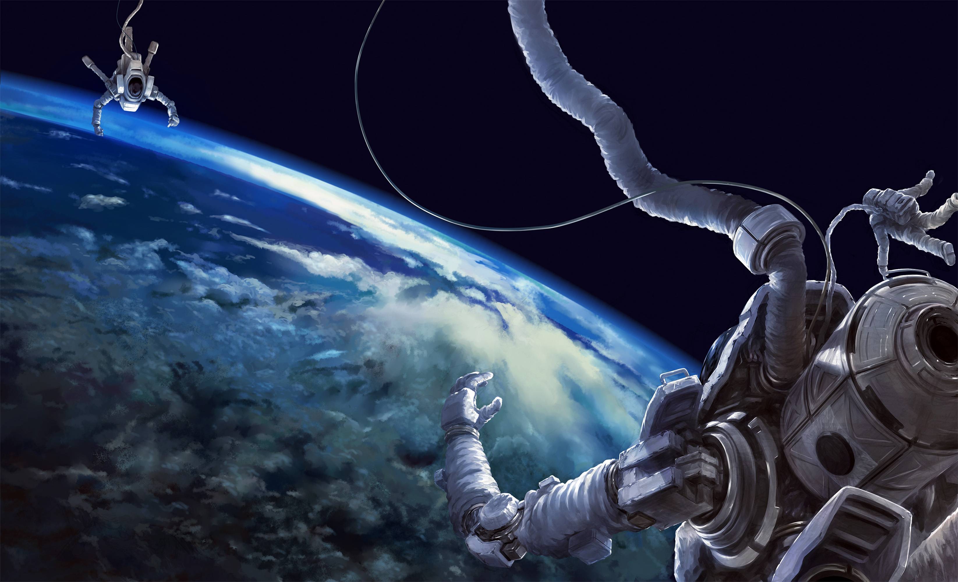 Handy-Wallpaper Science Fiction, Astronaut kostenlos herunterladen.