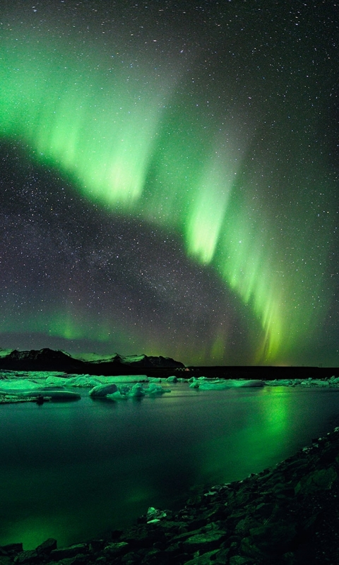 Download mobile wallpaper Earth, Aurora Borealis for free.