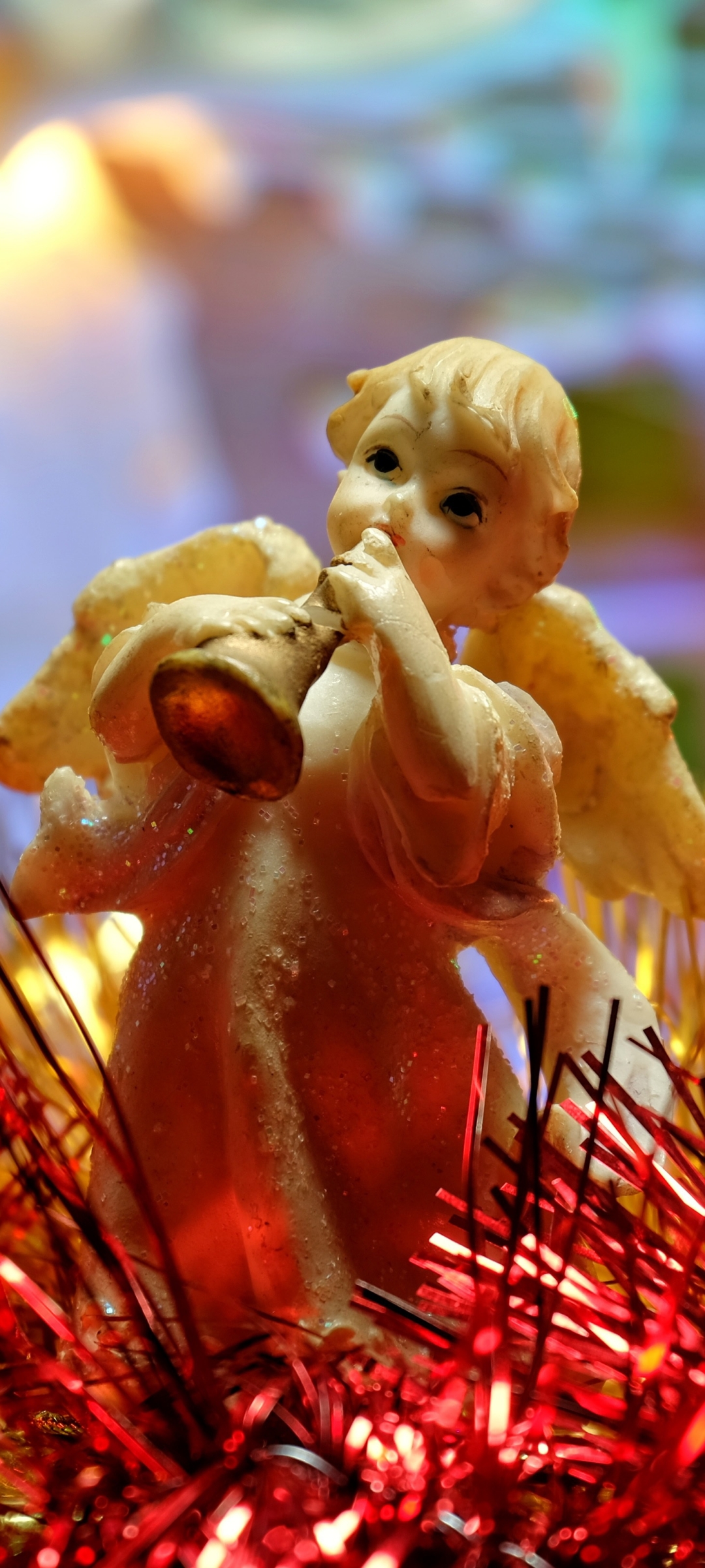 Download mobile wallpaper Christmas, Holiday, Angel, Figurine, Christmas Ornaments for free.