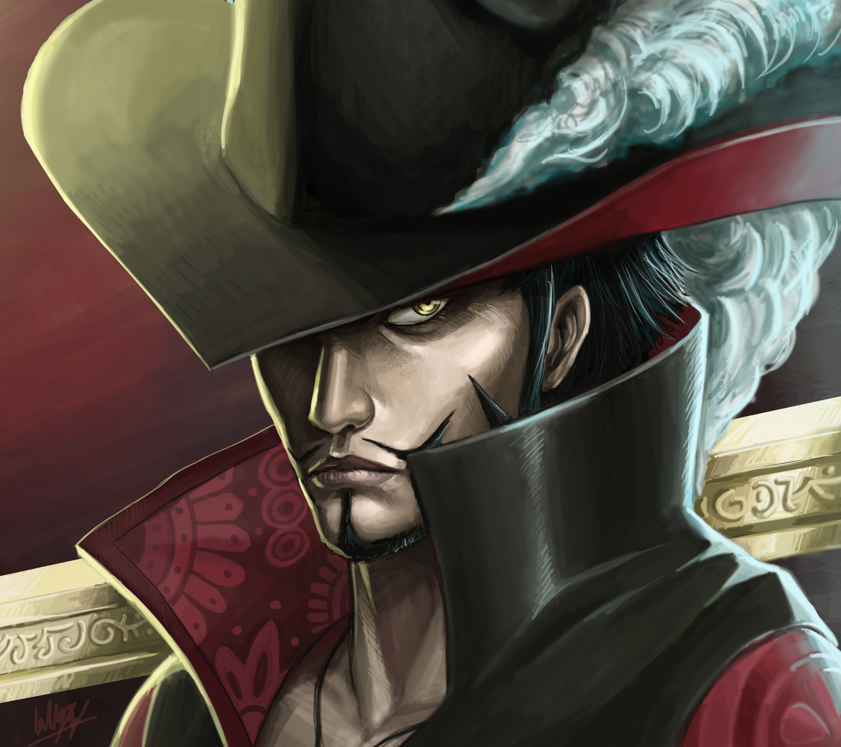 Laden Sie das Animes, One Piece, Dracule Mihawk-Bild kostenlos auf Ihren PC-Desktop herunter