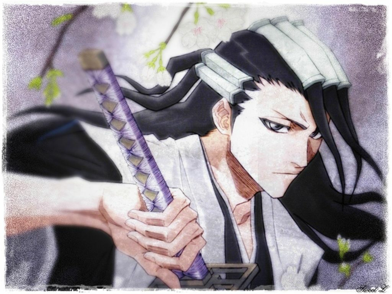 Handy-Wallpaper Bleach, Animes, Byakuya Kuchiki kostenlos herunterladen.