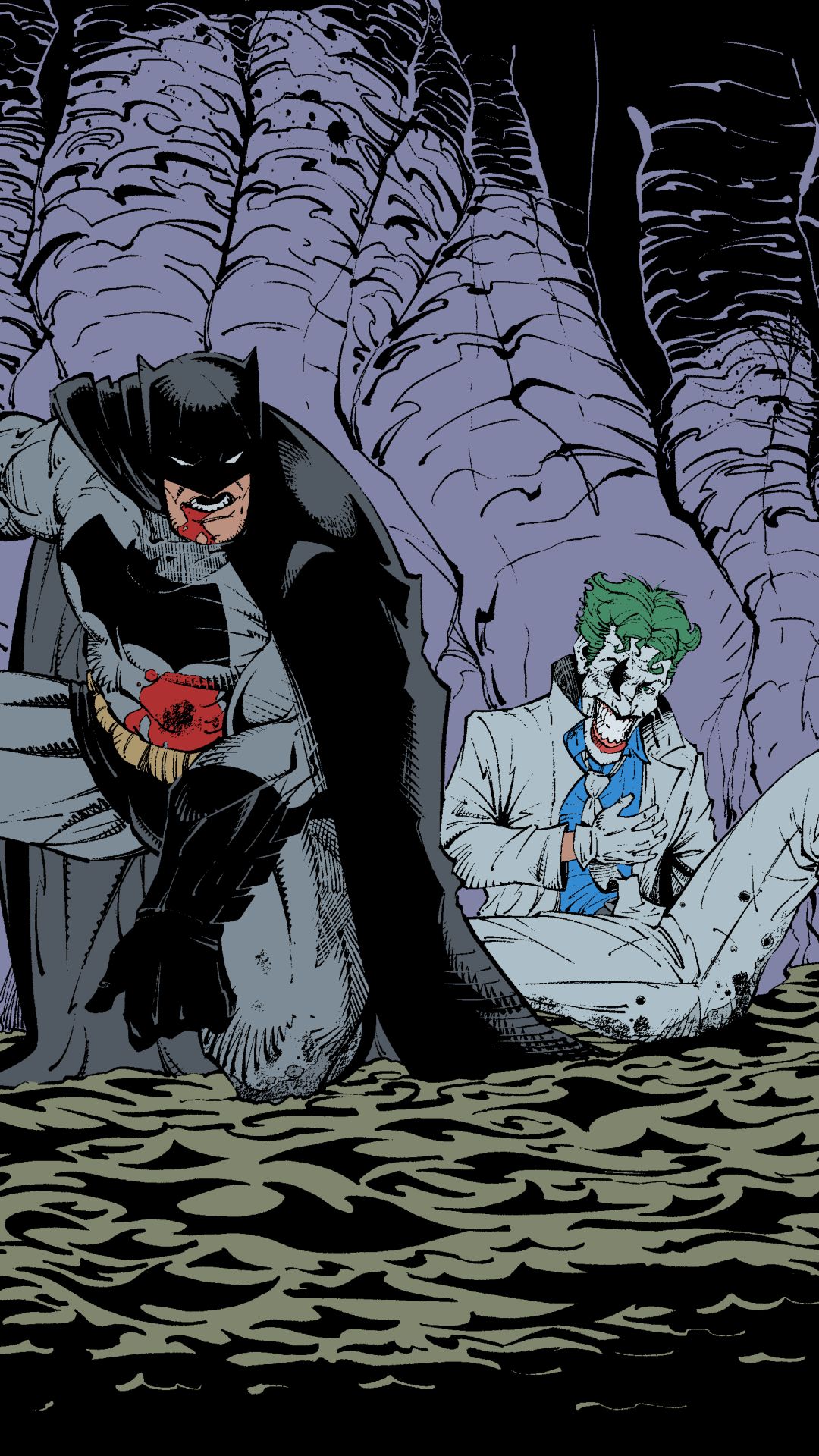 Handy-Wallpaper Batman, Joker, Comics, Der Dunkle Ritter Kehrt Zurück kostenlos herunterladen.