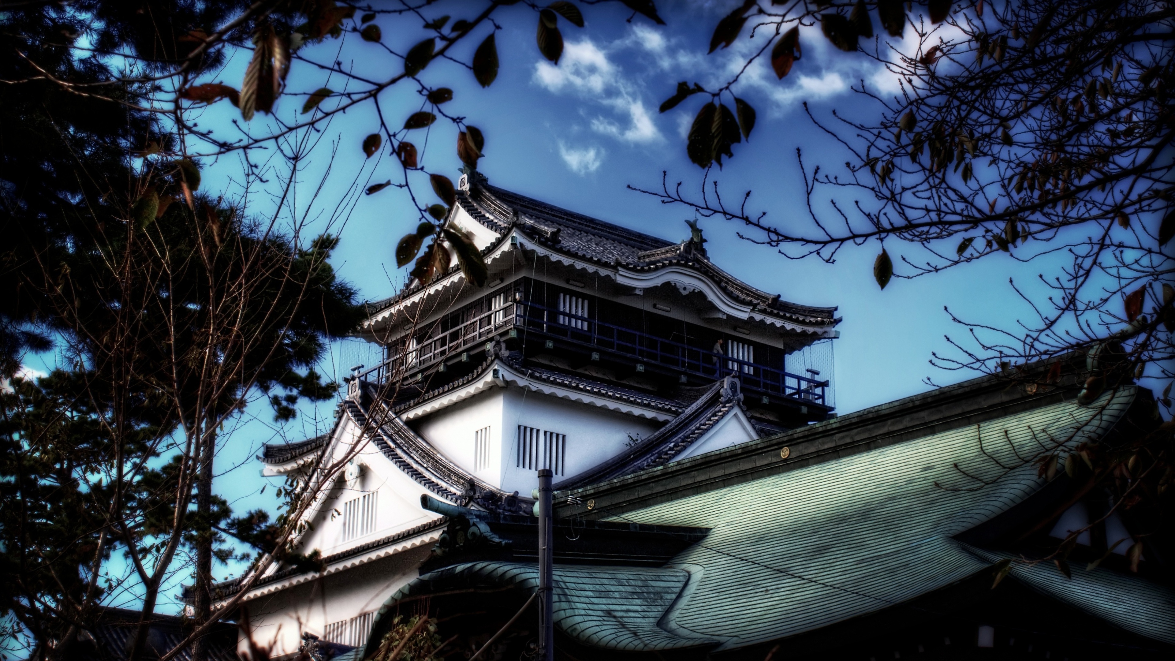 Скачать обои бесплатно Замки, Япония, Сделано Человеком, Префектура Аити, Замок Окадзаки картинка на рабочий стол ПК