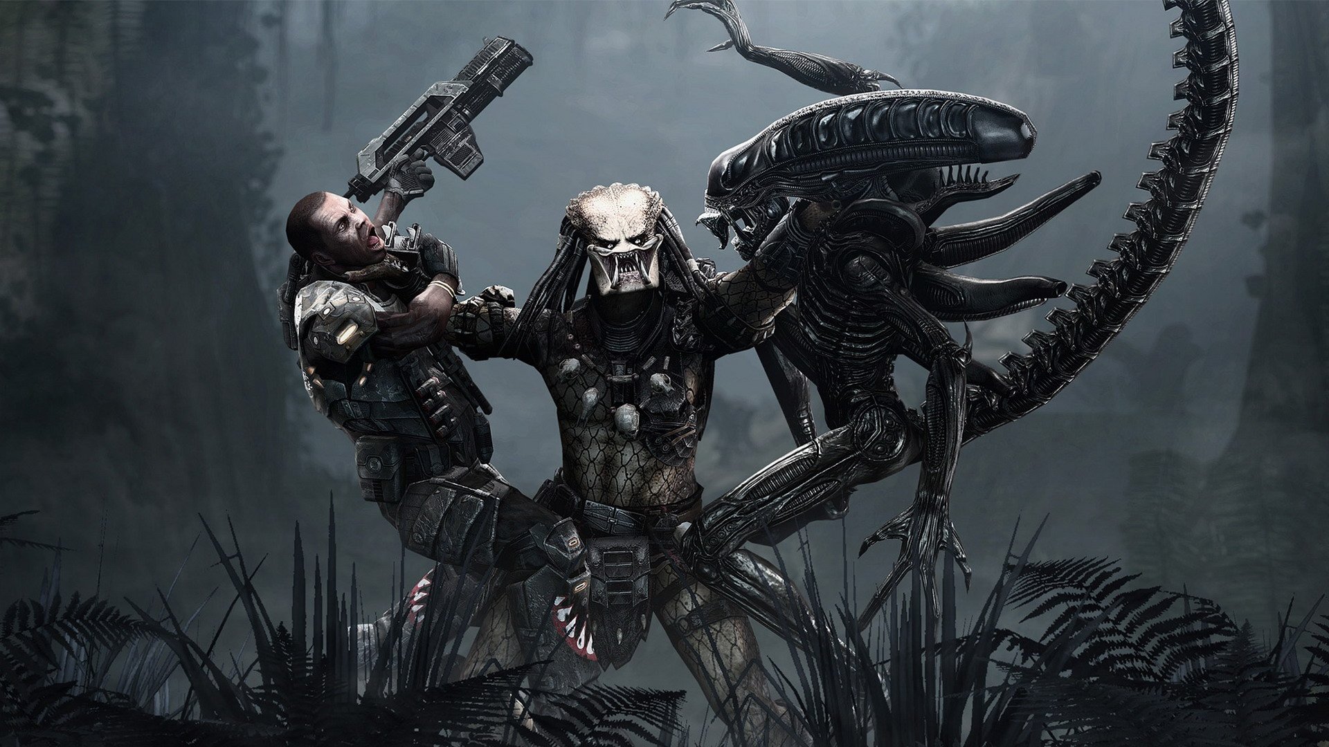 Laden Sie Aliens Versus Predator: Extinction HD-Desktop-Hintergründe herunter