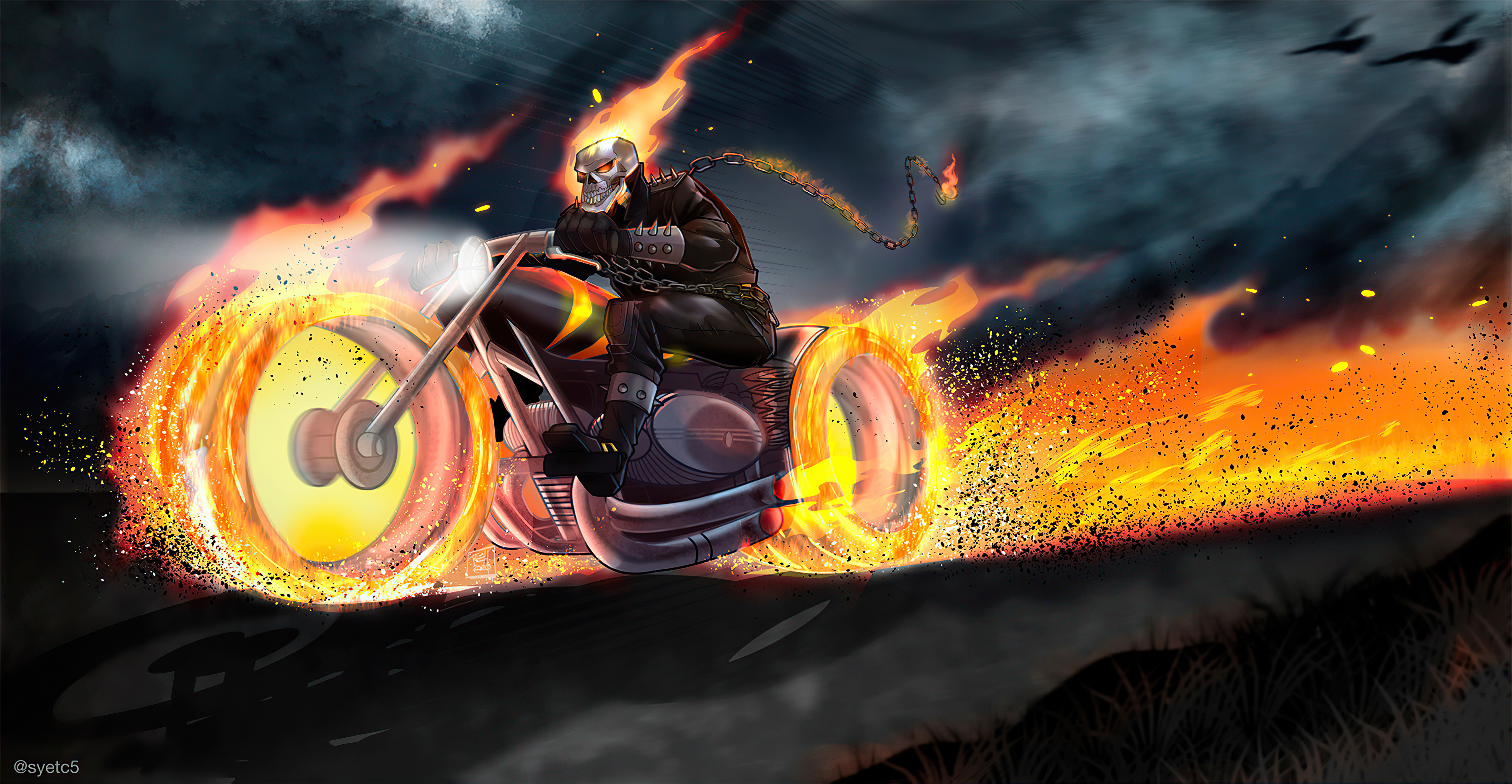 Téléchargez des papiers peints mobile Ghost Rider, Bande Dessinées gratuitement.