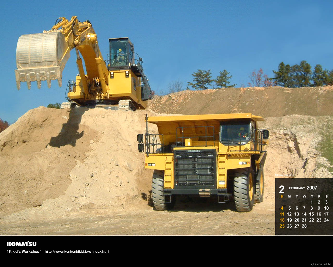 Melhores papéis de parede de Komatsu para tela do telefone