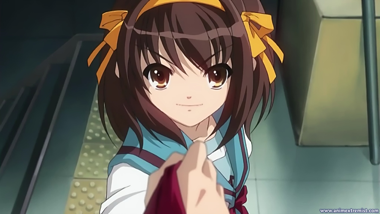 Laden Sie das Animes, Haruhi Suzumiya, Suzumiya Haruhi No Yūutsu-Bild kostenlos auf Ihren PC-Desktop herunter