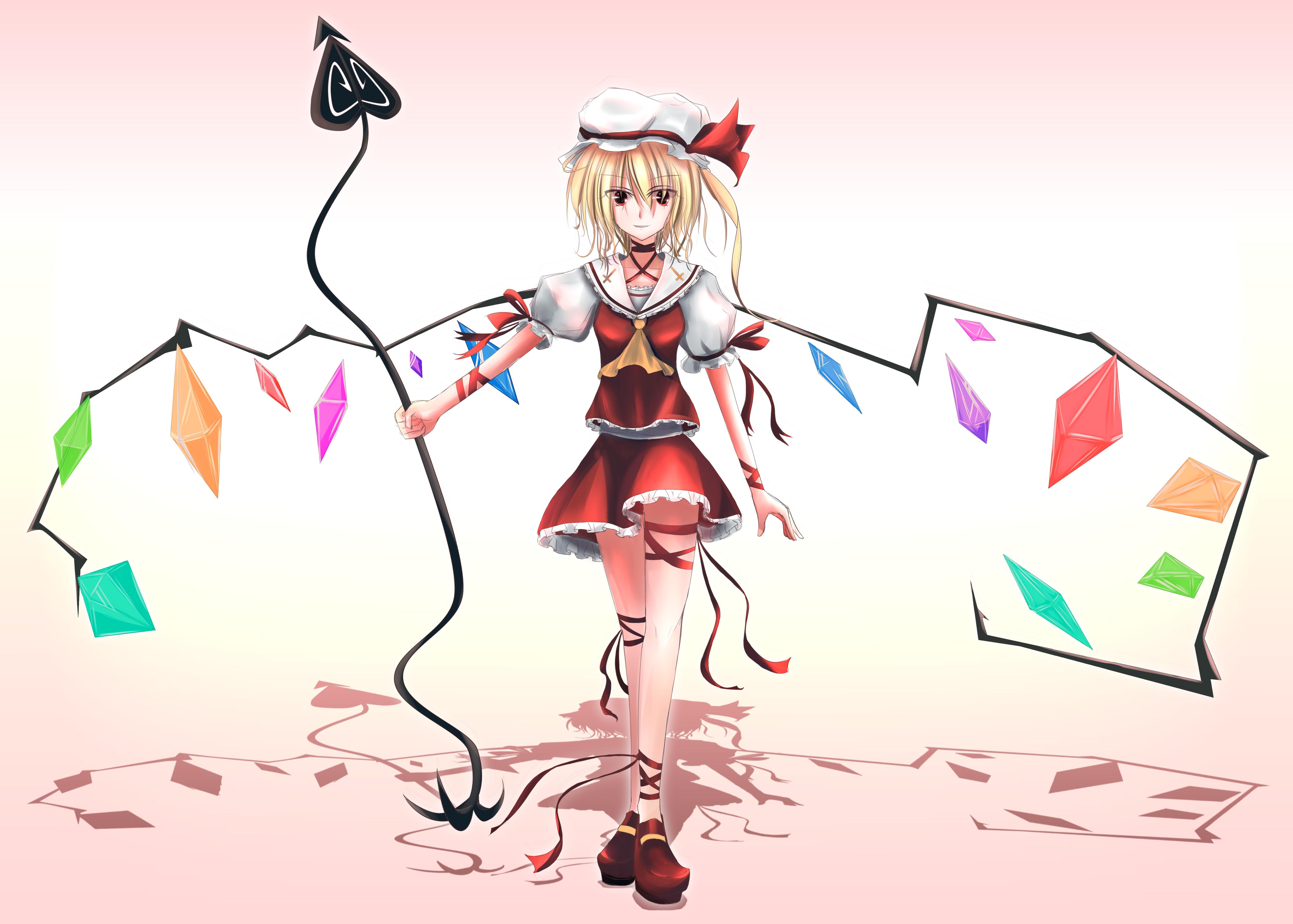 Descarga gratuita de fondo de pantalla para móvil de Animado, Flandre Escarlata, Touhou.