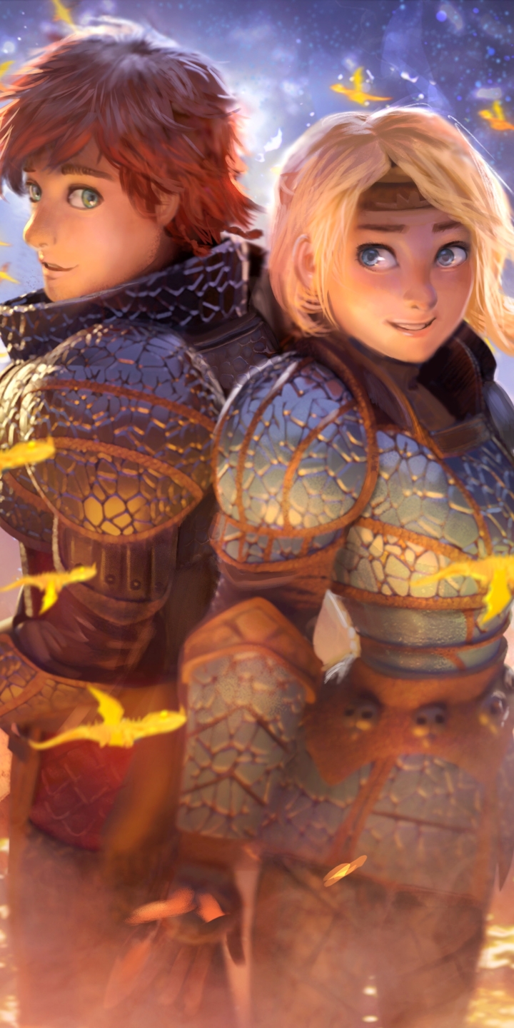 Download mobile wallpaper Movie, Hiccup (How To Train Your Dragon), How To Train Your Dragon, Astrid (How To Train Your Dragon), How To Train Your Dragon: The Hidden World for free.