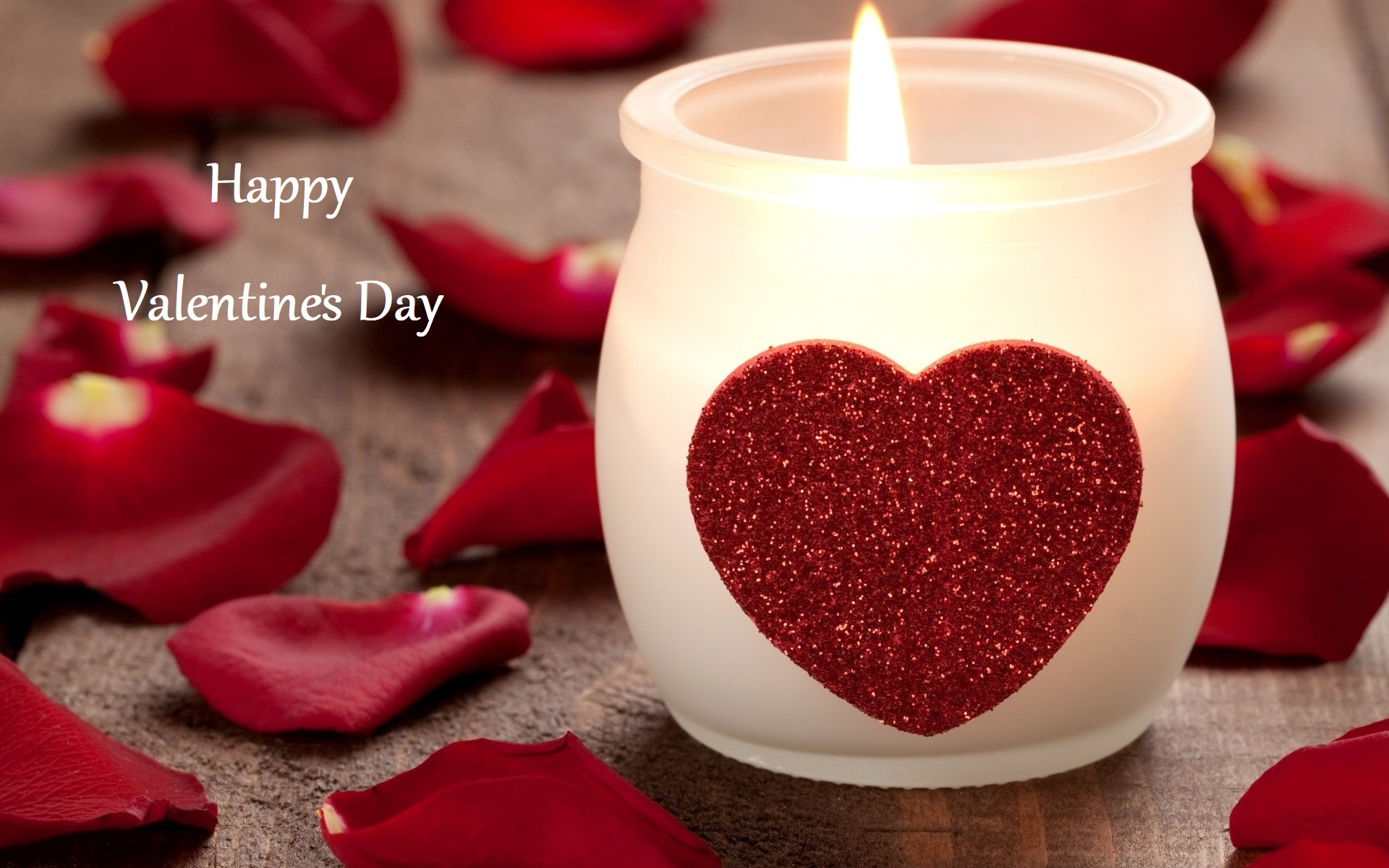 Download mobile wallpaper Valentine's Day, Holiday, Heart, Candle, Petal, Statement for free.
