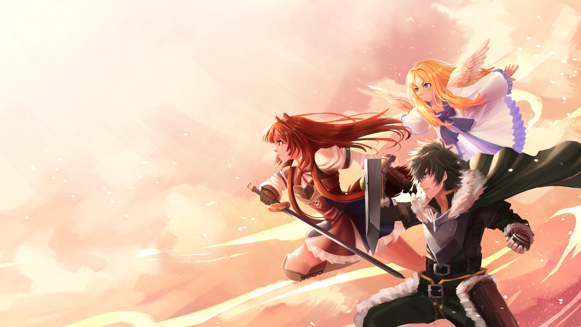 Baixe gratuitamente a imagem Anime, Raphtalia (A Ascensão Do Herói Do Escudo), The Rising Of The Shield Hero, Naofumi Iwatani, Filo (A Ascensão Do Herói Do Escudo) na área de trabalho do seu PC