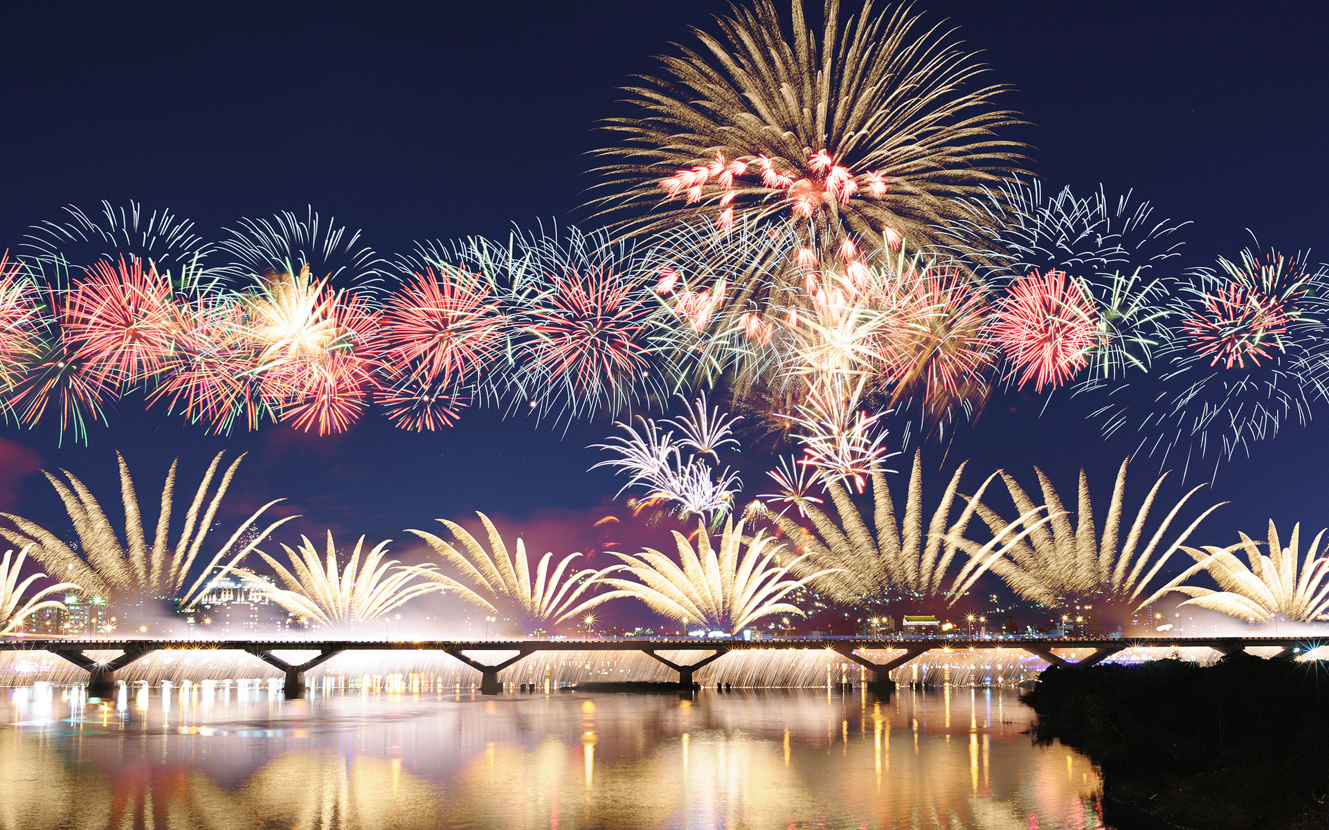 Free download wallpaper Fireworks, Photography on your PC desktop