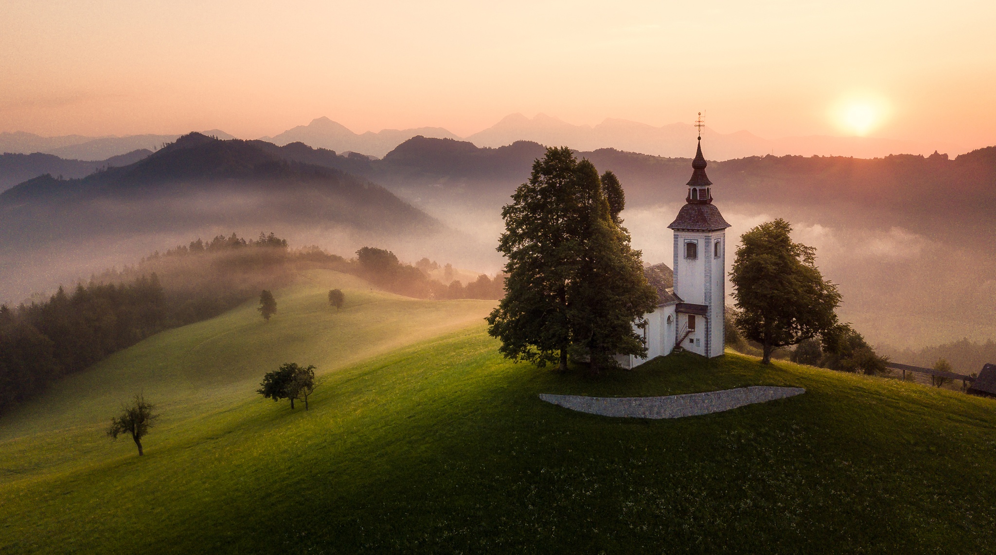 Download mobile wallpaper Church, Slovenia, Churches, Religious for free.