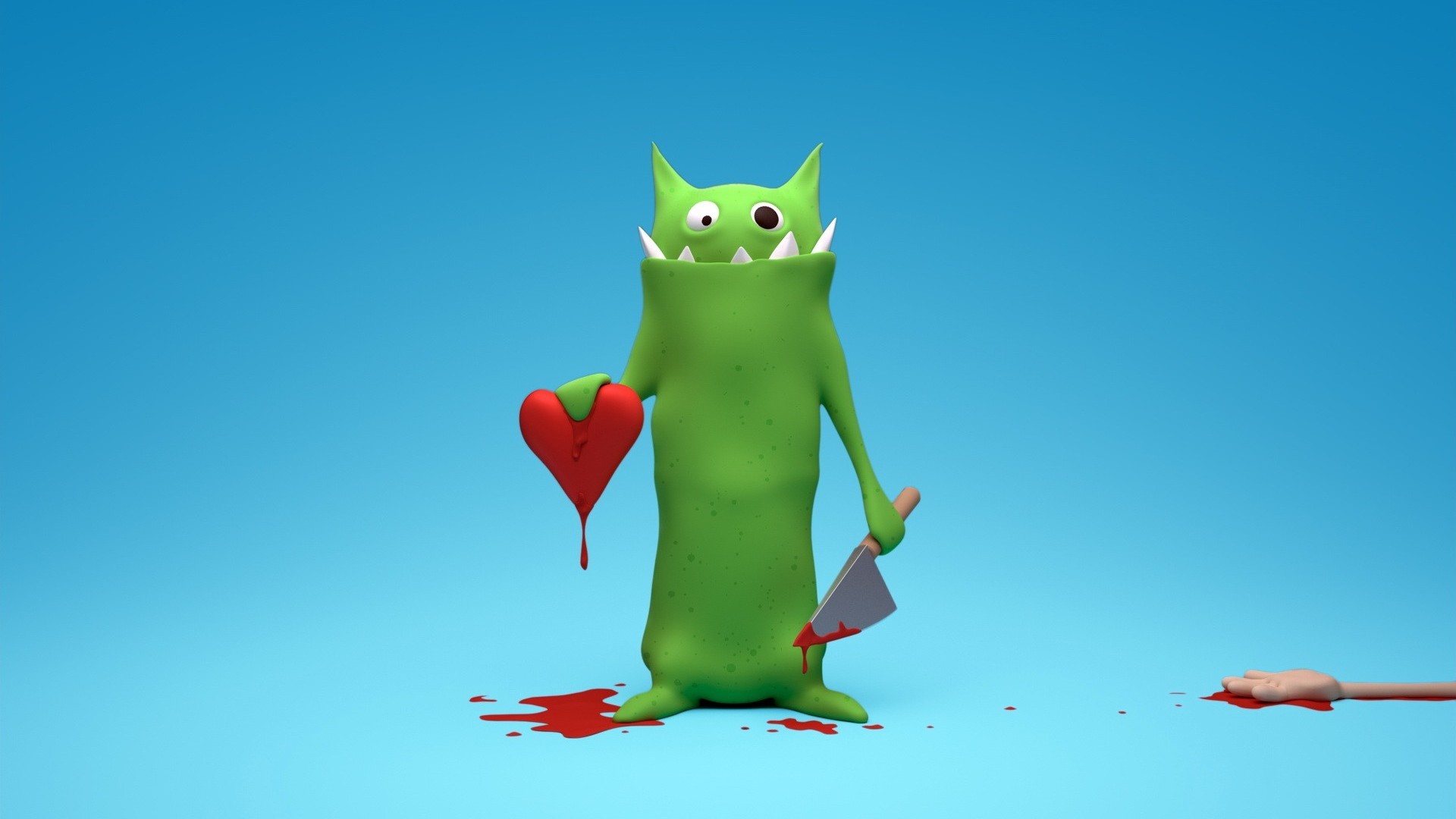 blood, hearts, funny, love, valentine's day, turquoise HD wallpaper