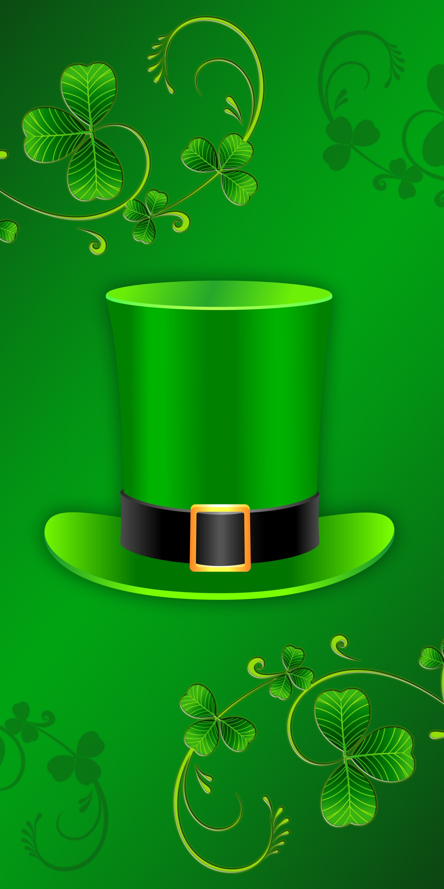 Download mobile wallpaper Holiday, Clover, Hat, St Patrick's Day for free.