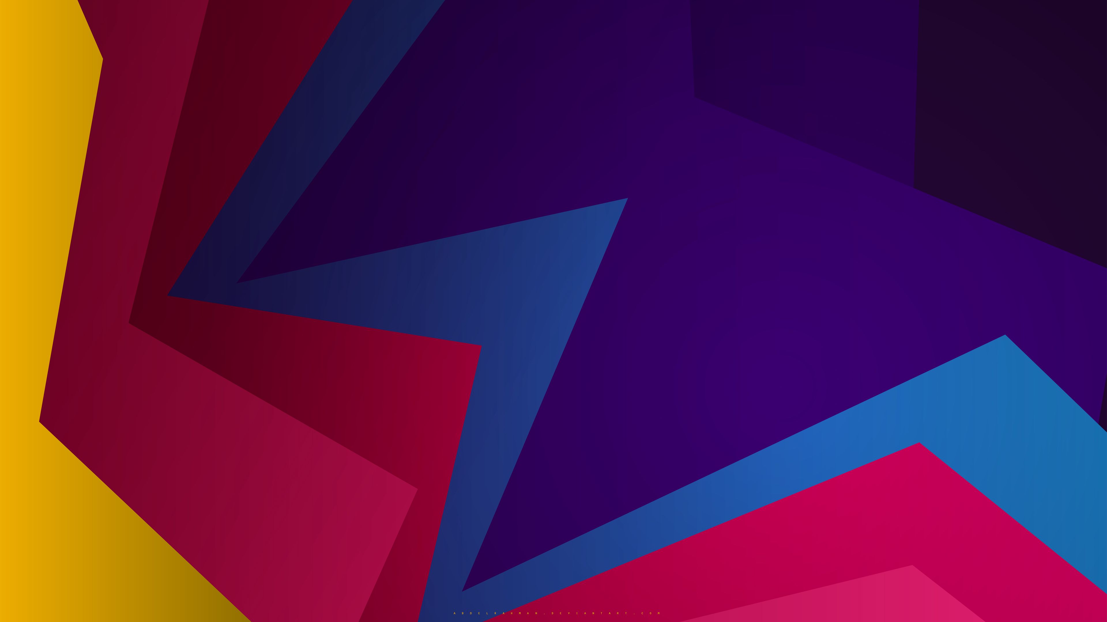 Free download wallpaper Abstract, Multicolored, Motley, Origami, Bright, Geometry on your PC desktop