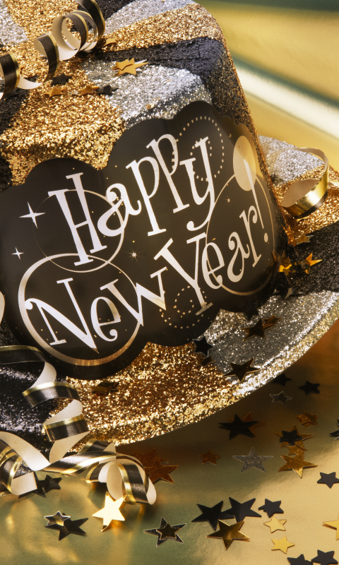 Download mobile wallpaper New Year, Holiday, Hat, Party for free.