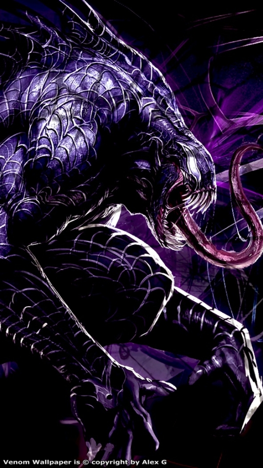 Baixar papel de parede para celular de Homem Aranha, Escuro, Escuridão, Logotipo, História Em Quadrinhos, Venom gratuito.