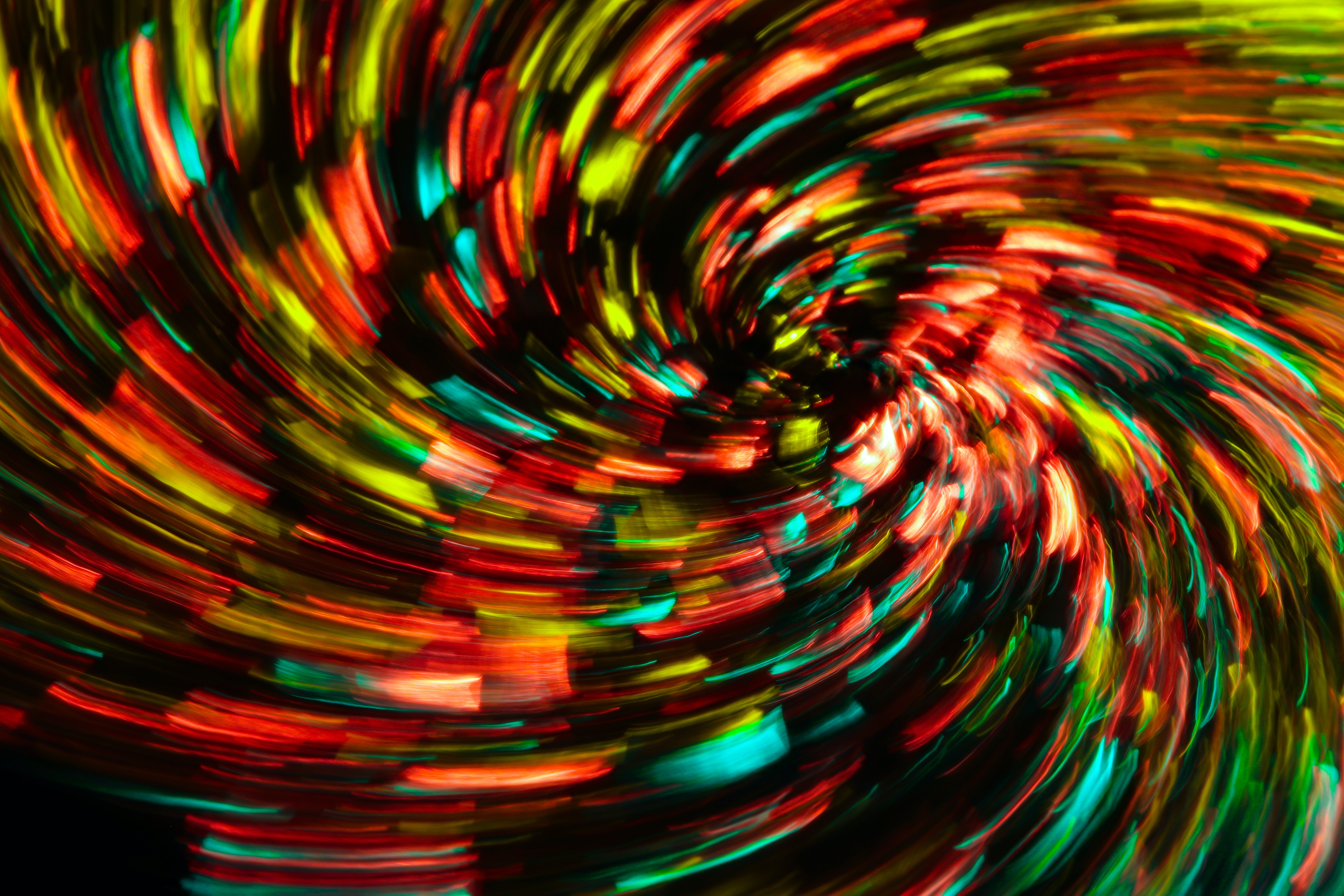 Download mobile wallpaper Glare, Smooth, Lights, Spiral, Blur, Abstract for free.