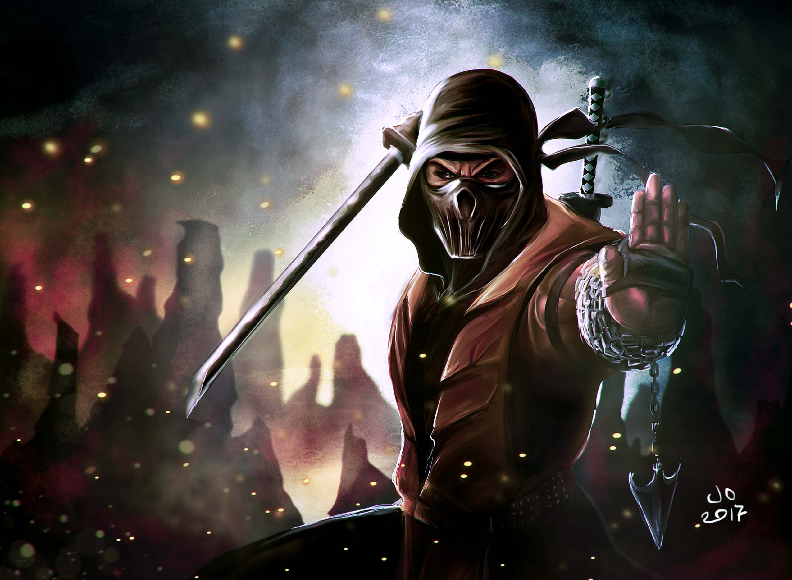 Téléchargez des papiers peints mobile Jeux Vidéo, Scorpion (Mortal Kombat), Combat Mortel gratuitement.