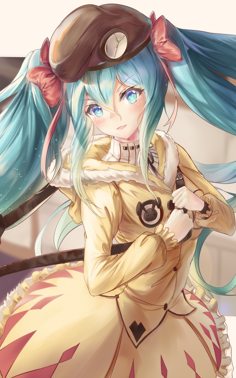 Download mobile wallpaper Anime, Vocaloid, Blue Eyes, Blue Hair, Hatsune Miku, Twintails for free.