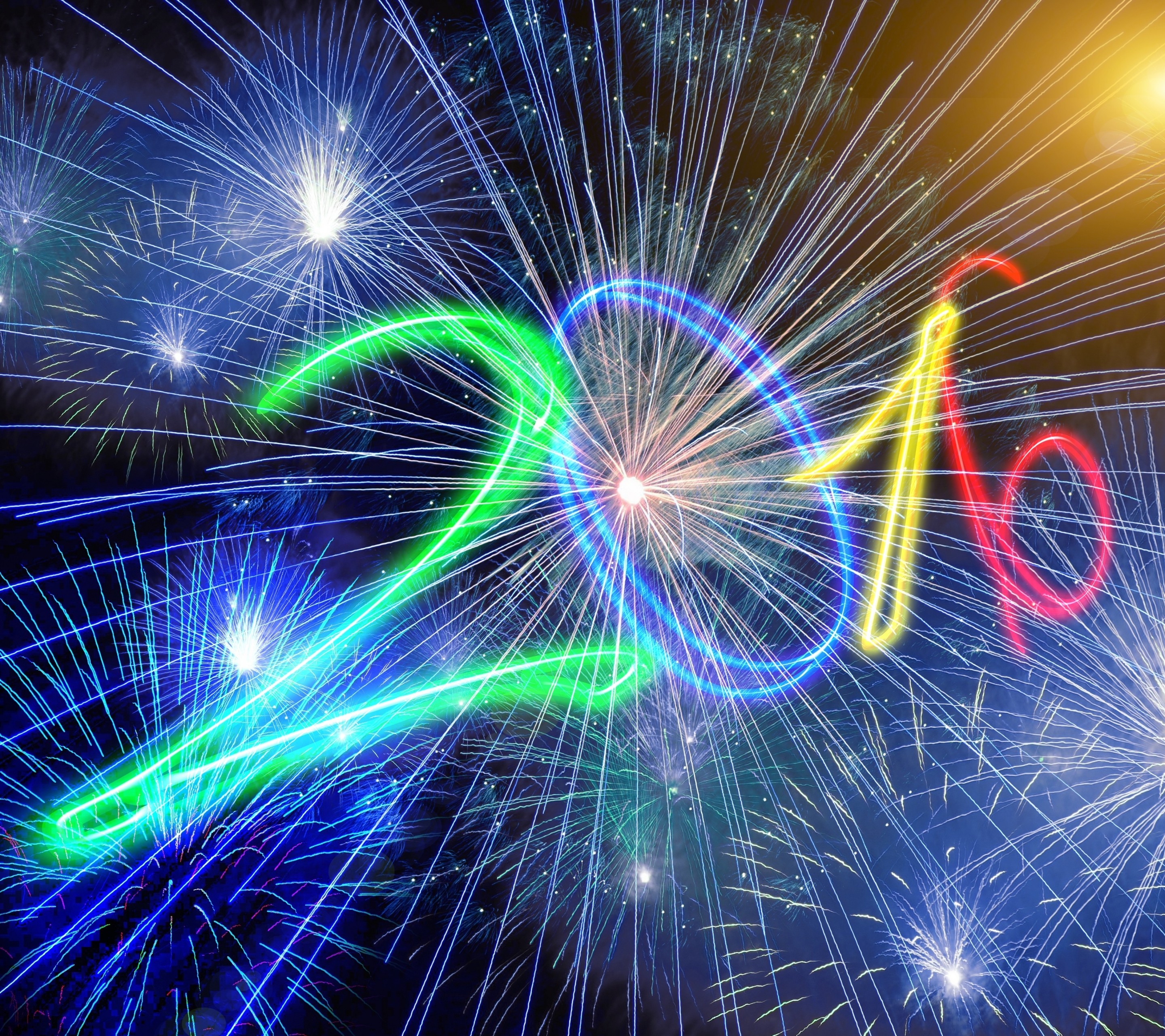 Descarga gratuita de fondo de pantalla para móvil de Año Nuevo, Día Festivo, Fuegos Artificiales, Año Nuevo 2016.