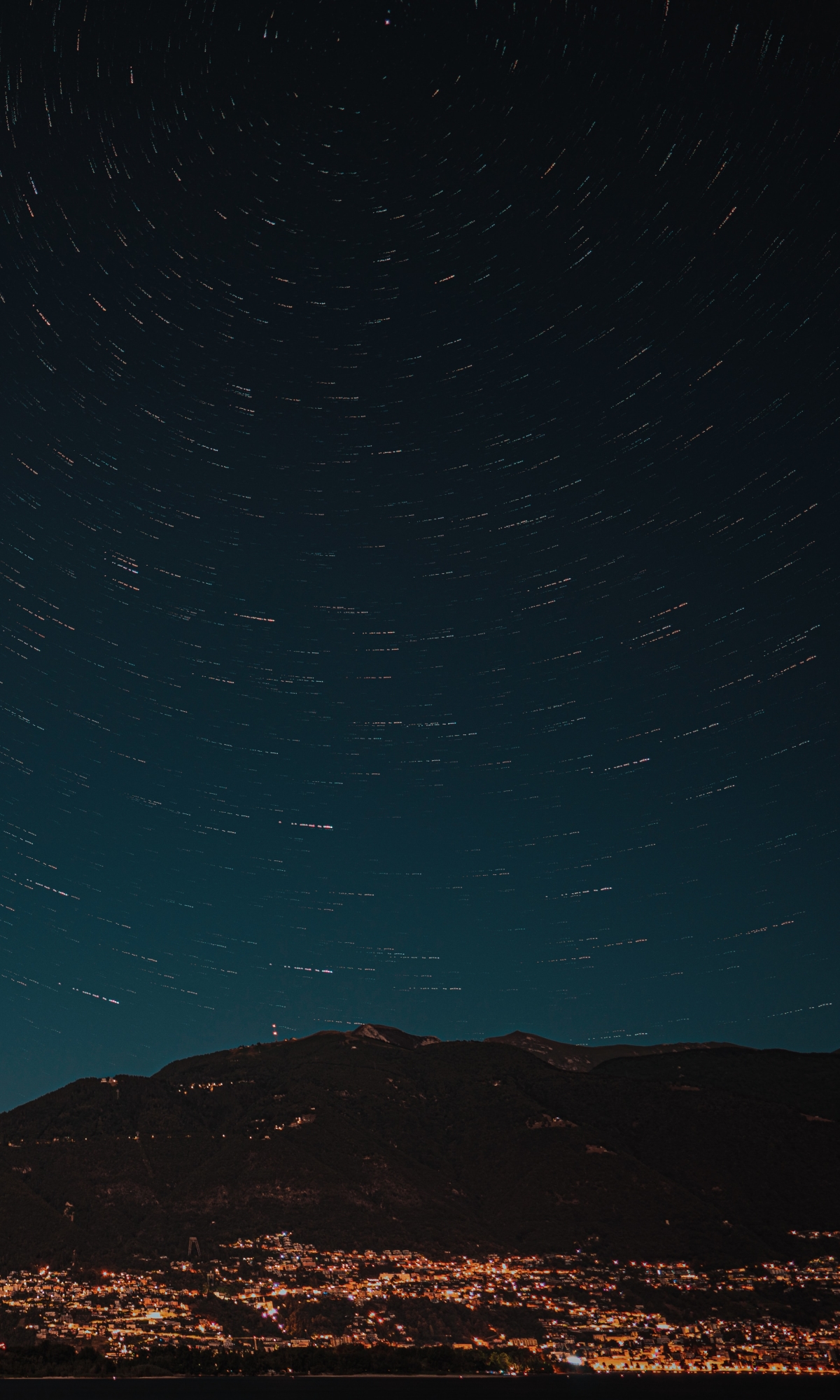 Download mobile wallpaper Stars, Earth, Star Trail for free.