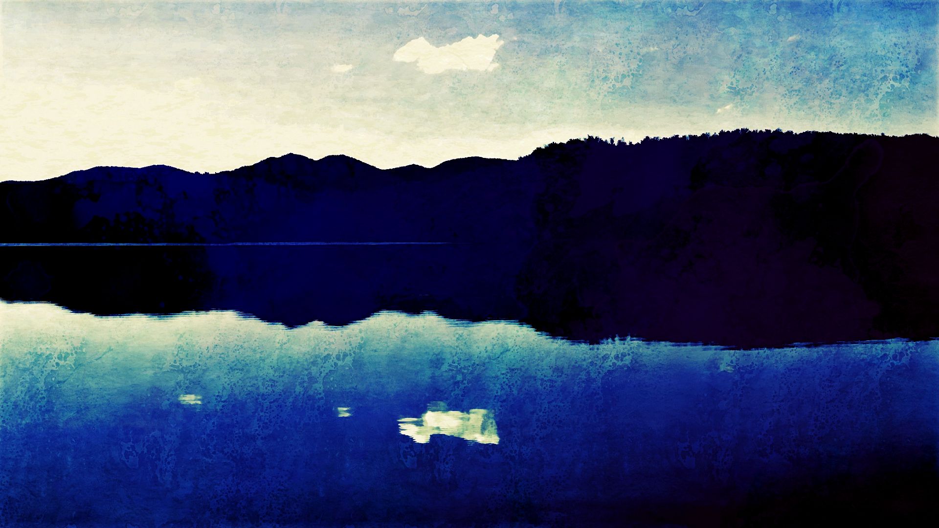 無料モバイル壁紙湖, 山, 反射, 青い, 芸術的, クイーンズランドをダウンロードします。